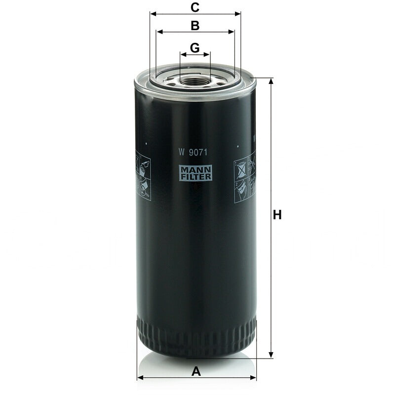 MANN FILTER Ölfilter W 9071 MANN FILTER