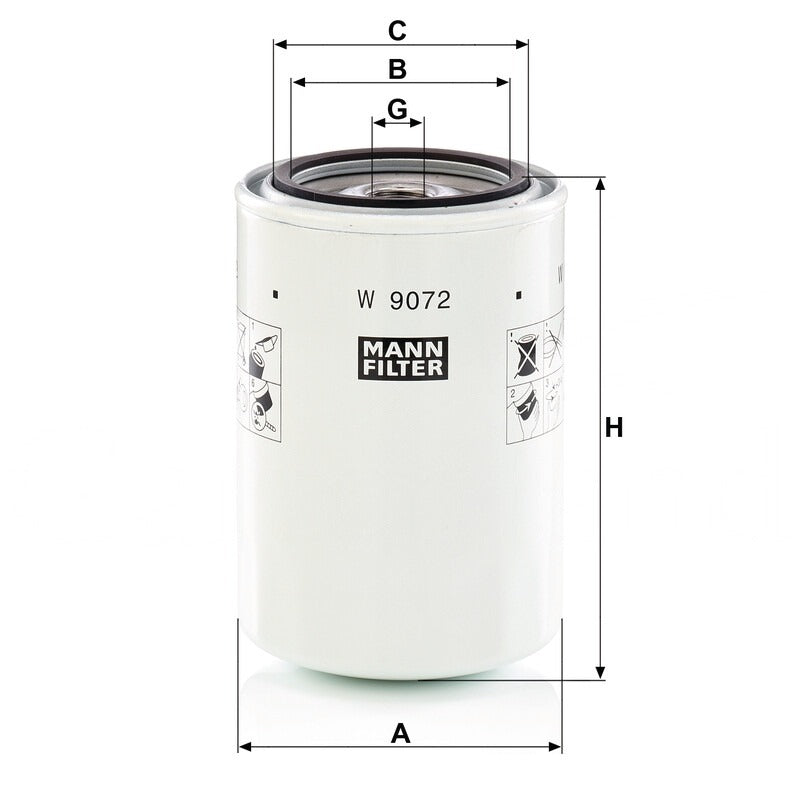 MANN FILTER Motorölfilter W 9072 MANN FILTER