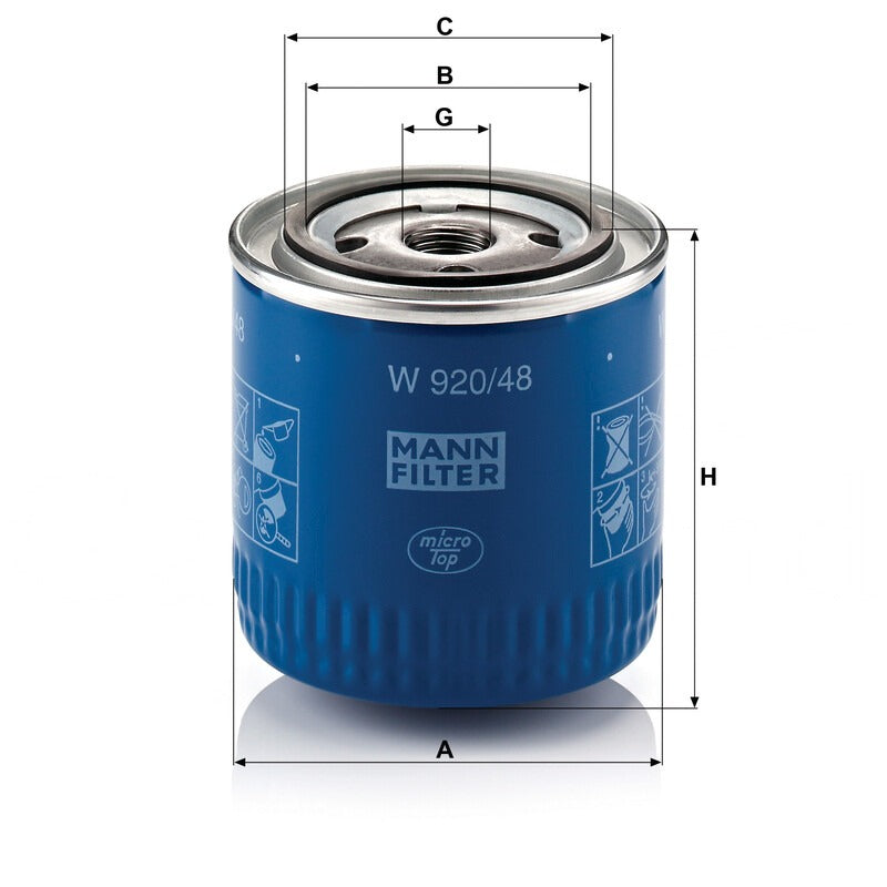 MANN FILTER Ölfilter W 920/48 MANN FILTER