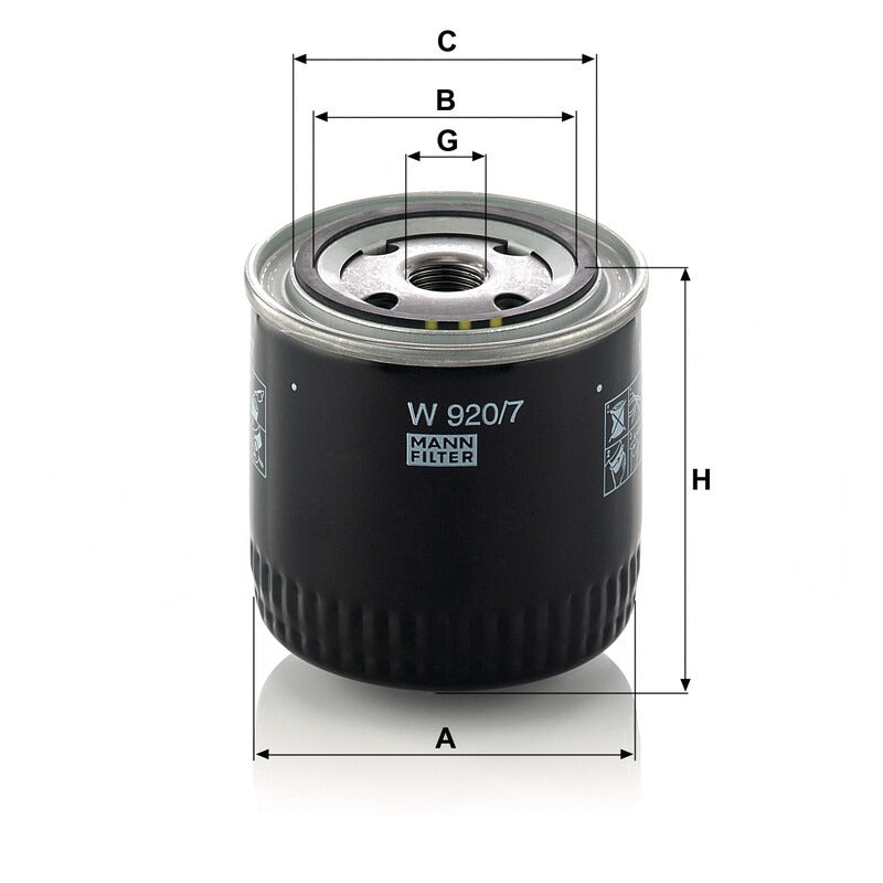 MANN FILTER Motorölfilter W 920/7 MANN FILTER