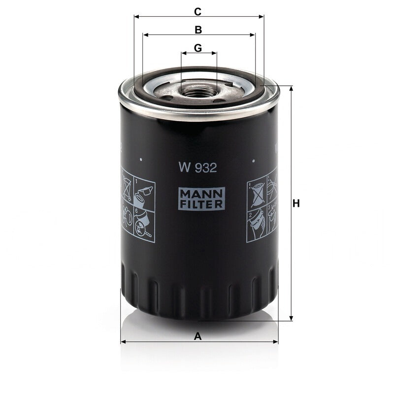 MANN FILTER Motorölfilter W 932 MANN FILTER