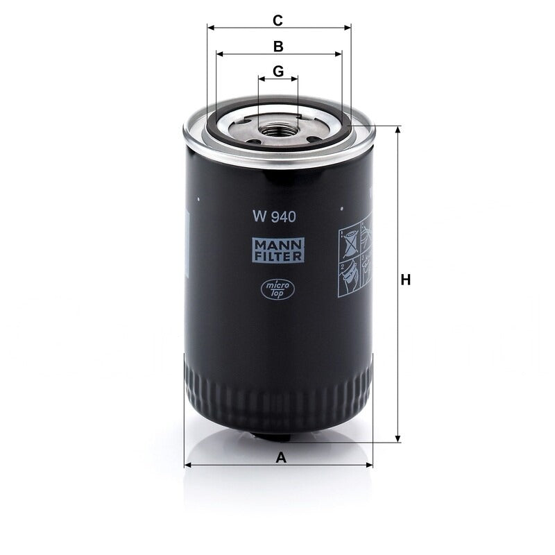 MANN FILTER Motorölfilter W 940 MANN FILTER