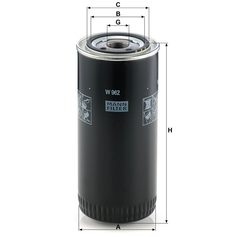 MANN FILTER Motorölfilter W 962 MANN FILTER
