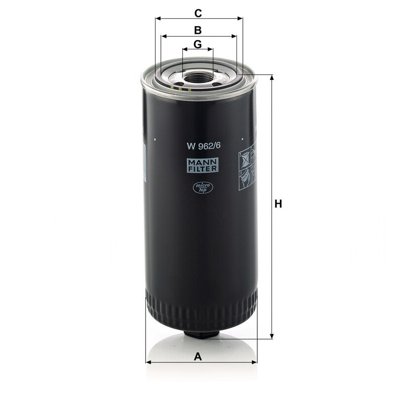 MANN FILTER Motorölfilter W 962/6 MANN FILTER
