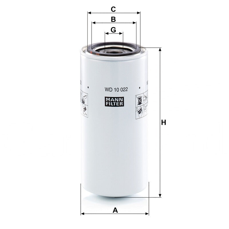 MANN FILTER Hydraulikfilter WD 10022 MANN FILTER