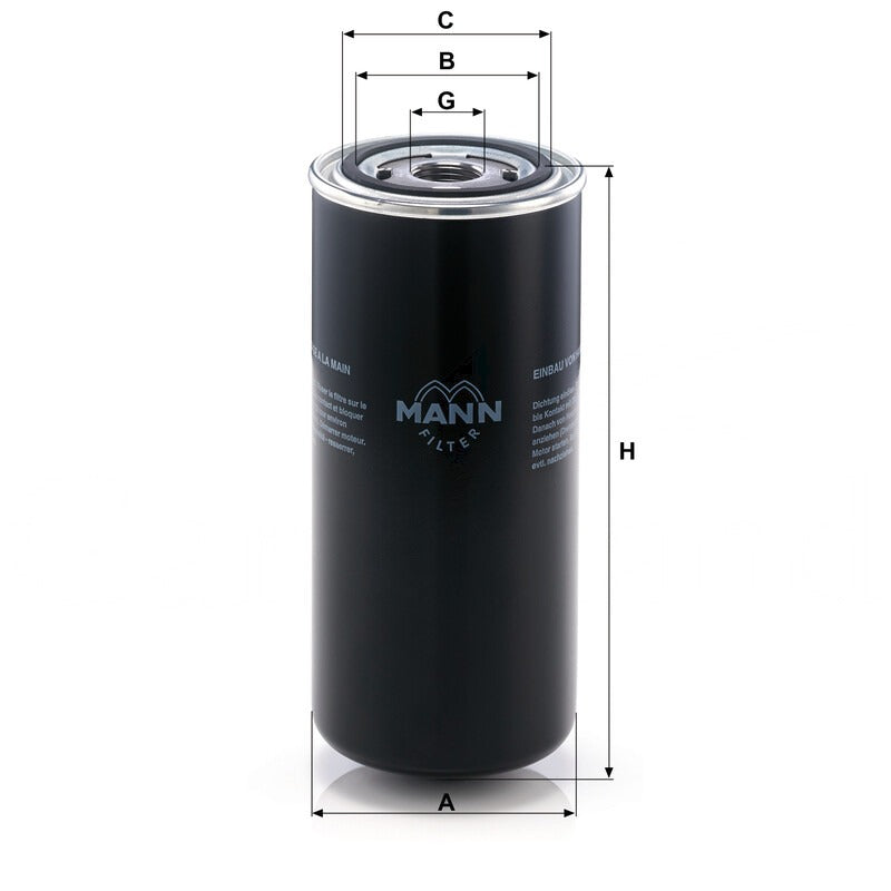 MANN FILTER Hydraulikölwechselfilter WD 962/8 MANN FILTER