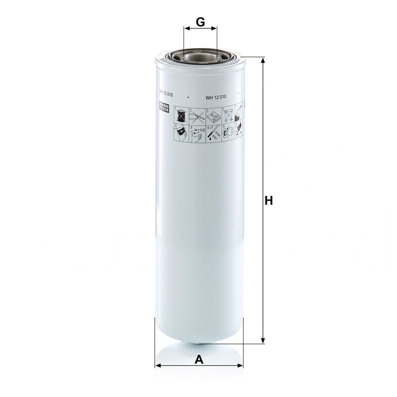 MANN FILTER Oelwechselfilter WH 12010 MANN FILTER