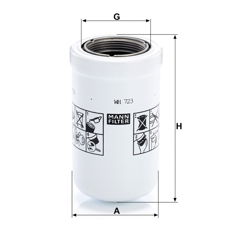 MANN FILTER Hydraulikfilter WH 723 MANN FILTER
