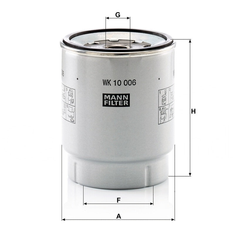 MANN FILTER Kraftstofffilter WK 10 006 Z MANN FILTER