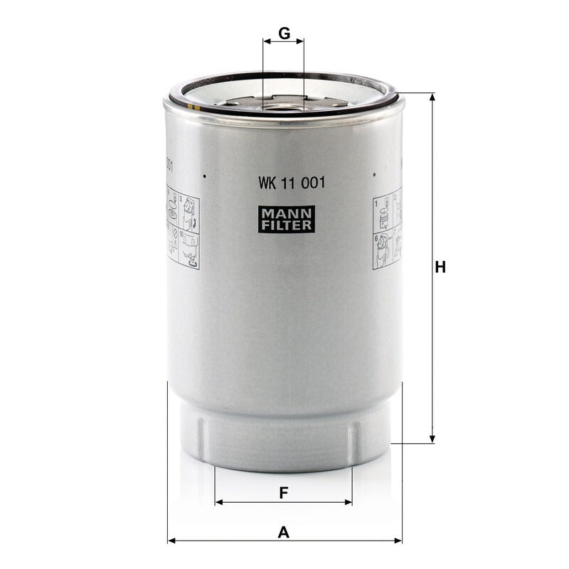 MANN FILTER Kraftstofffilter WK 11 001 X MANN FILTER