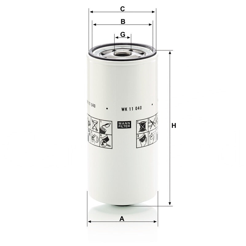 MANN FILTER Kraftstofffilter WK 11040X MANN FILTER