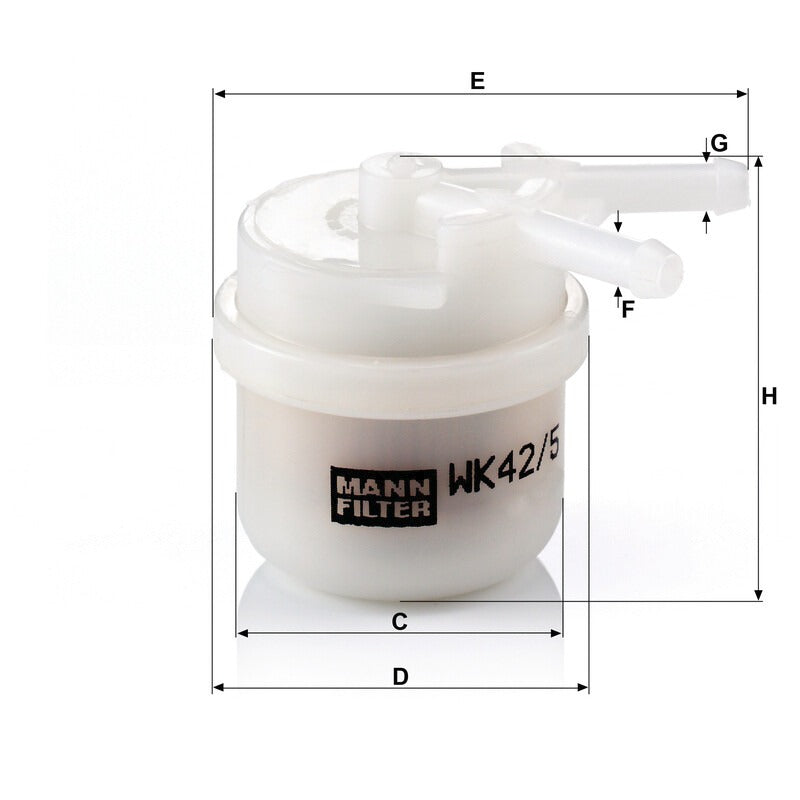 MANN FILTER Kraftstofffilter WK 42/5 MANN FILTER
