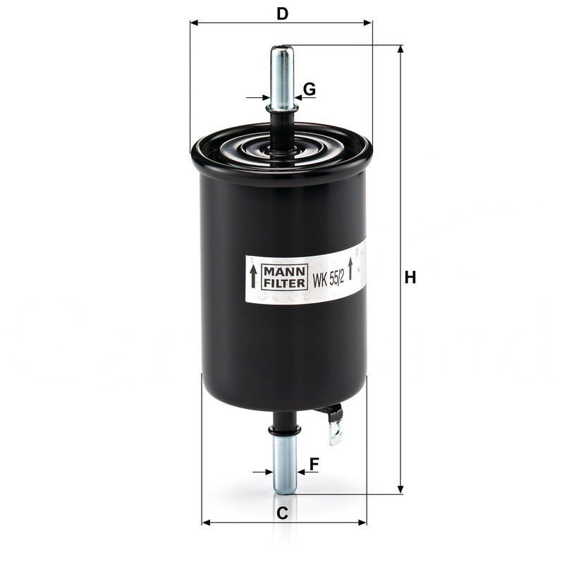 MANN FILTER Kraftstofffilter WK 55/2 MANN FILTER