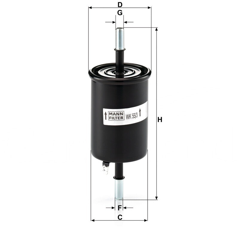 MANN FILTER Kraftstofffilter WK 55/3 MANN FILTER