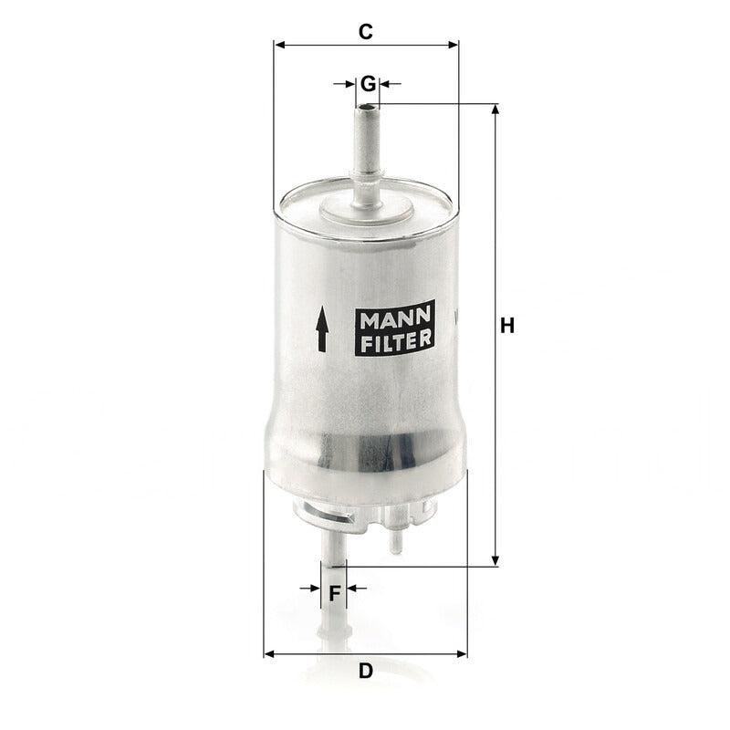 MANN FILTER Kraftstofffilter WK 59X MANN FILTER