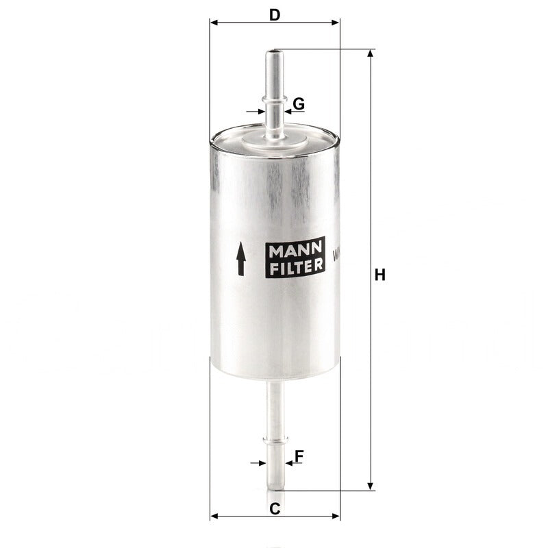 MANN FILTER Kraftstofffilter WK 614/46 MANN FILTER