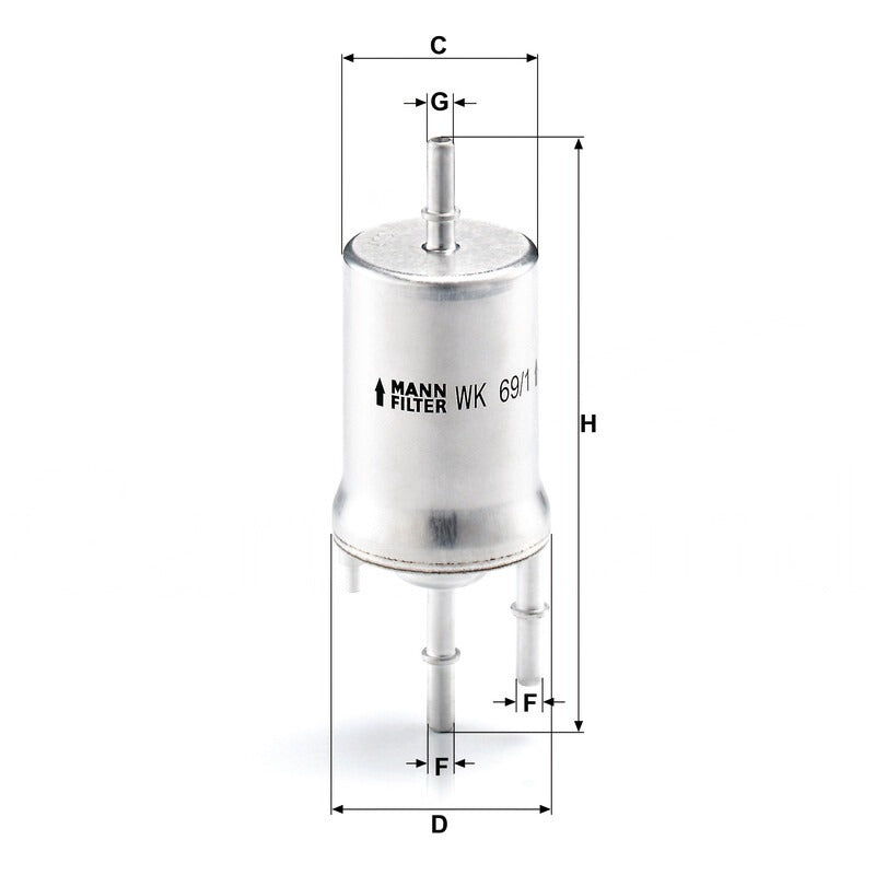 MANN FILTER Kraftstofffilter WK 69/1 MANN FILTER