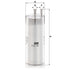 MANN FILTER Kraftstoffilter WK 7012 MANN FILTER