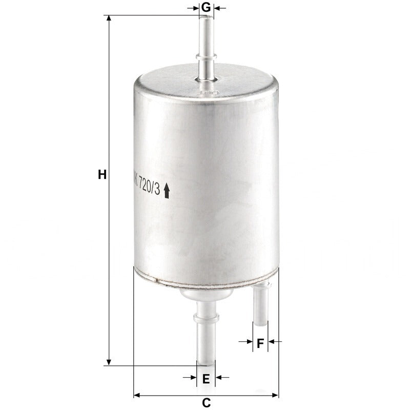 MANN FILTER Kraftstofffilter WK 720/3 MANN FILTER