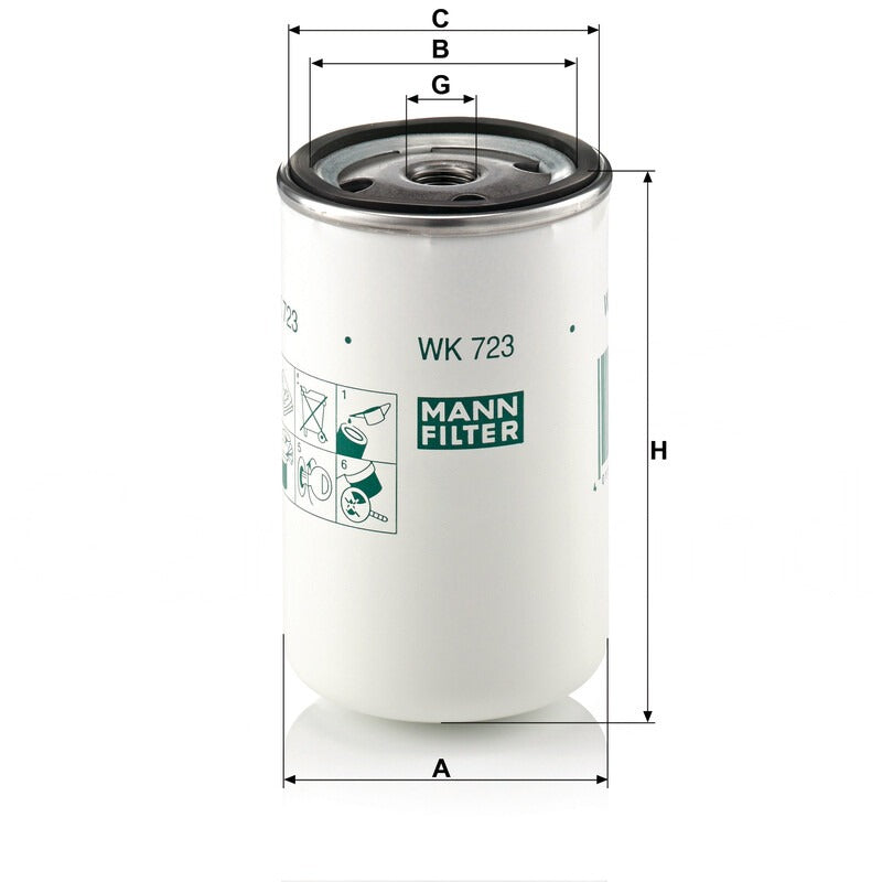 MANN FILTER Kraftstofffilter WK 723 MANN FILTER