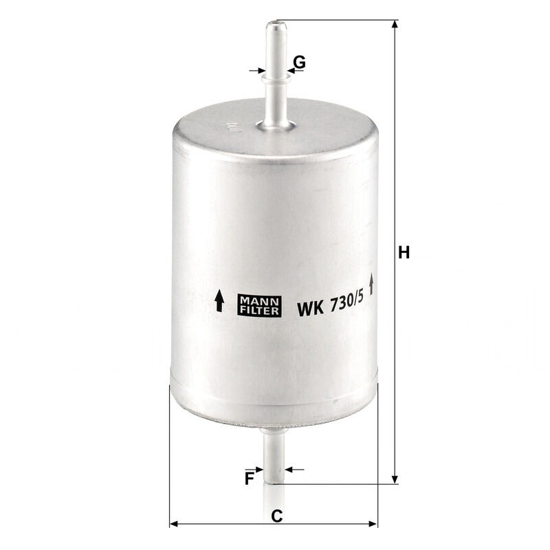 MANN FILTER Kraftstofffilter WK 730/5 MANN FILTER