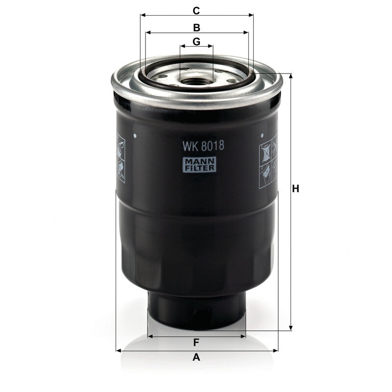 MANN FILTER Kraftstofffilter WK 8018 X MANN FILTER