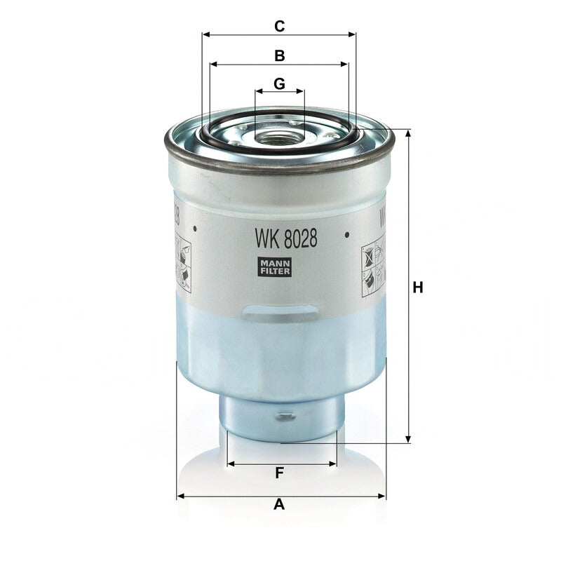 MANN FILTER Kraftstoffwechselfilter WK 8028Z MANN FILTER