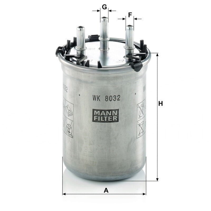 MANN FILTER Kraftstoffwechselfilter WK 8032 MANN FILTER