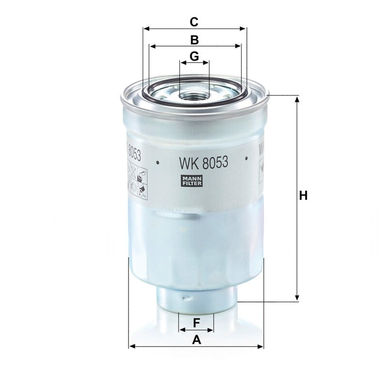 MANN FILTER Kraftstoffwechselfilter WK 8053Z MANN FILTER