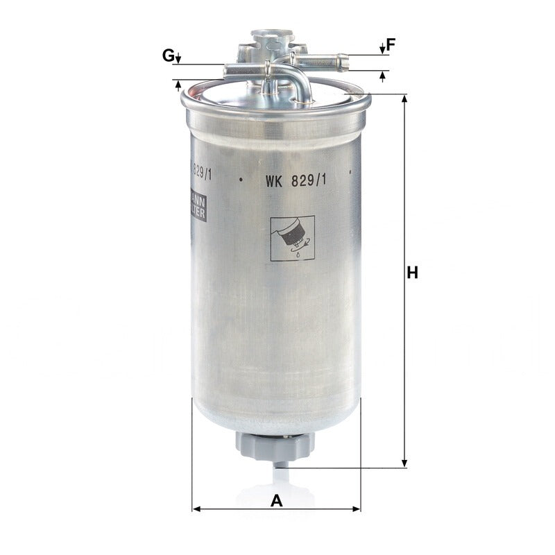 MANN FILTER Kraftstofffilter WK 829/1X MANN FILTER