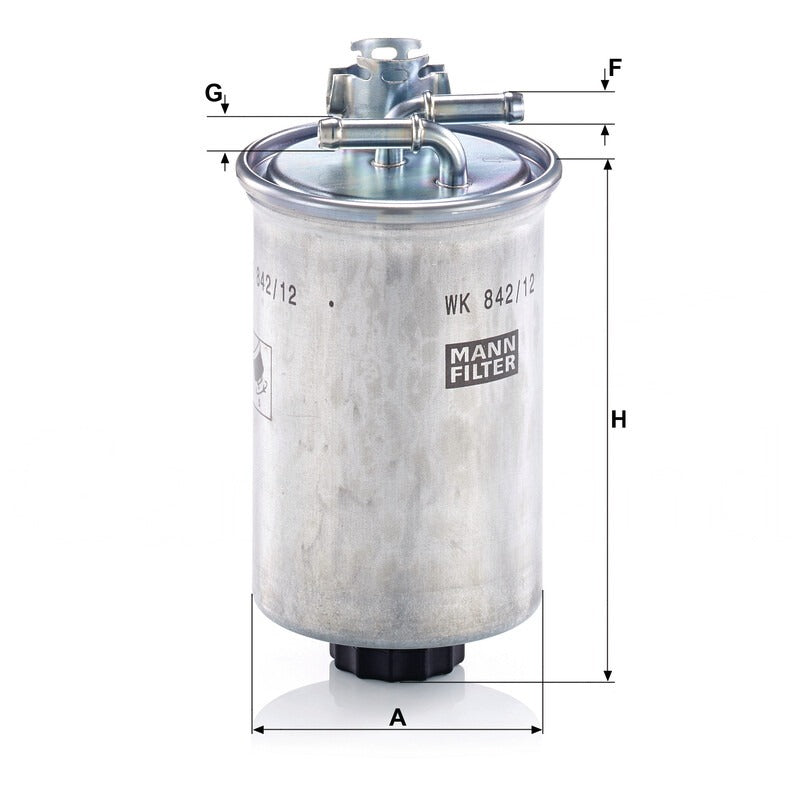 MANN FILTER Kraftstofffilter WK 842/12X MANN FILTER
