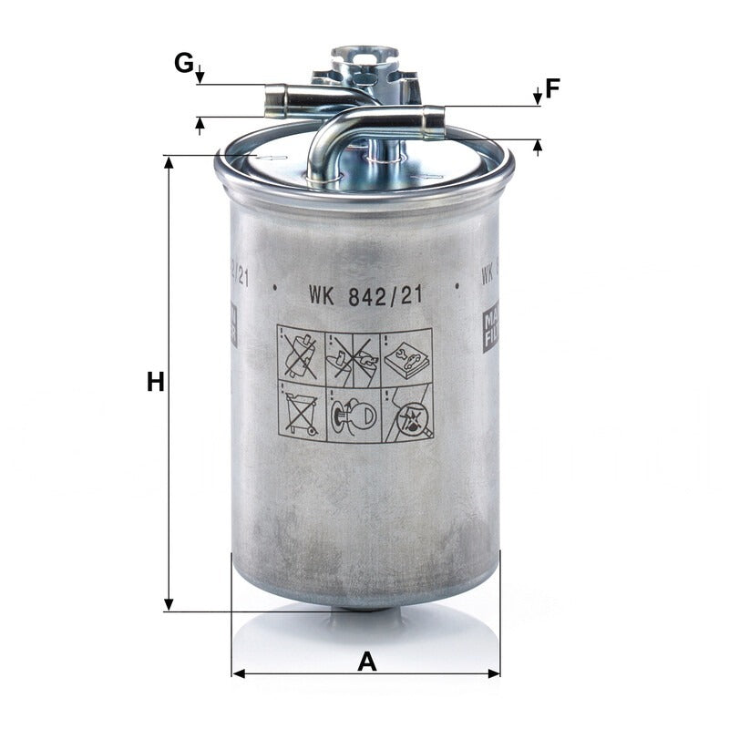 MANN FILTER Kraftstofffilter WK 842/21X MANN FILTER