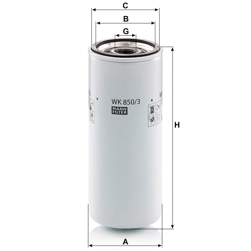 MANN FILTER Kraftstofffilter WK 850/3 MANN FILTER