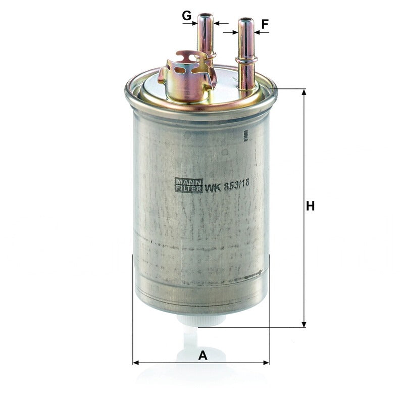MANN FILTER Kraftstofffilter WK 853/18 MANN FILTER
