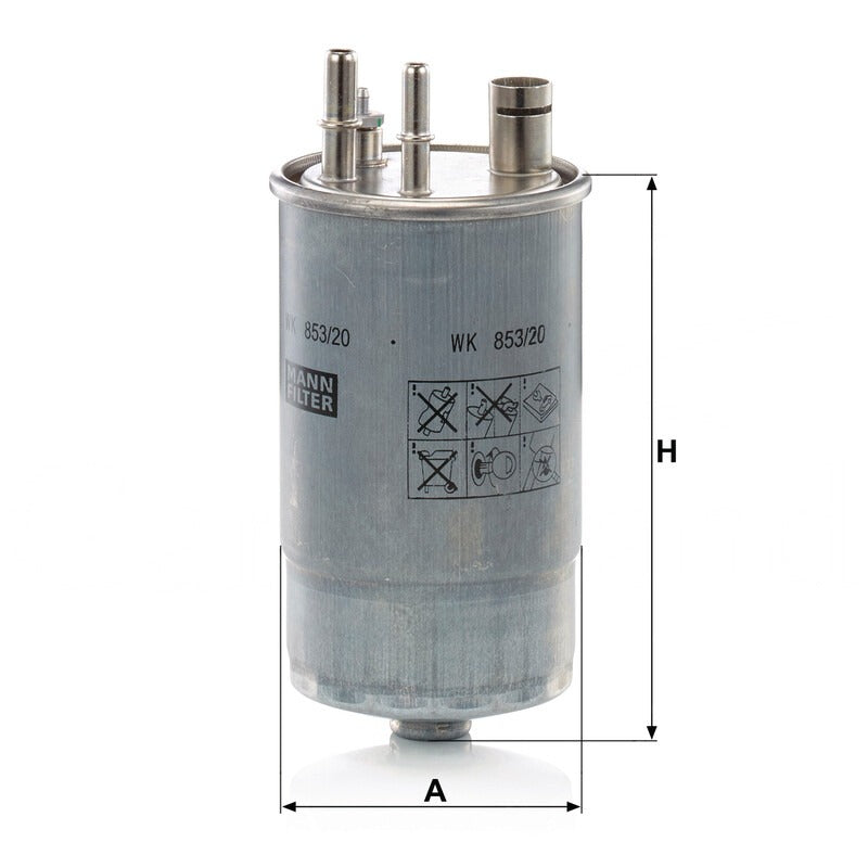 MANN FILTER Kraftstofffilter WK 853/20 MANN FILTER