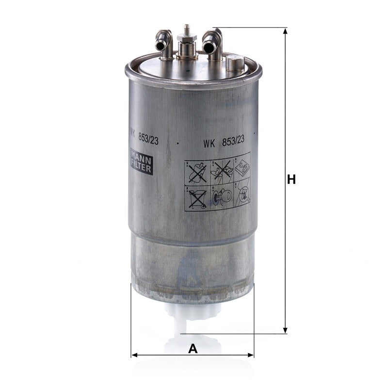 MANN FILTER Kraftstofffilter WK 853/23 MANN FILTER