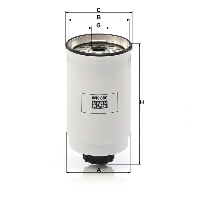 MANN FILTER Kraftstofffilter WK 880 MANN FILTER