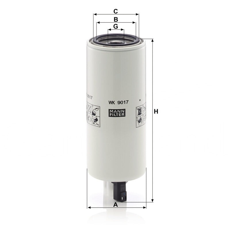 MANN FILTER Kraftstoffwechselfilter WK 9017X MANN FILTER