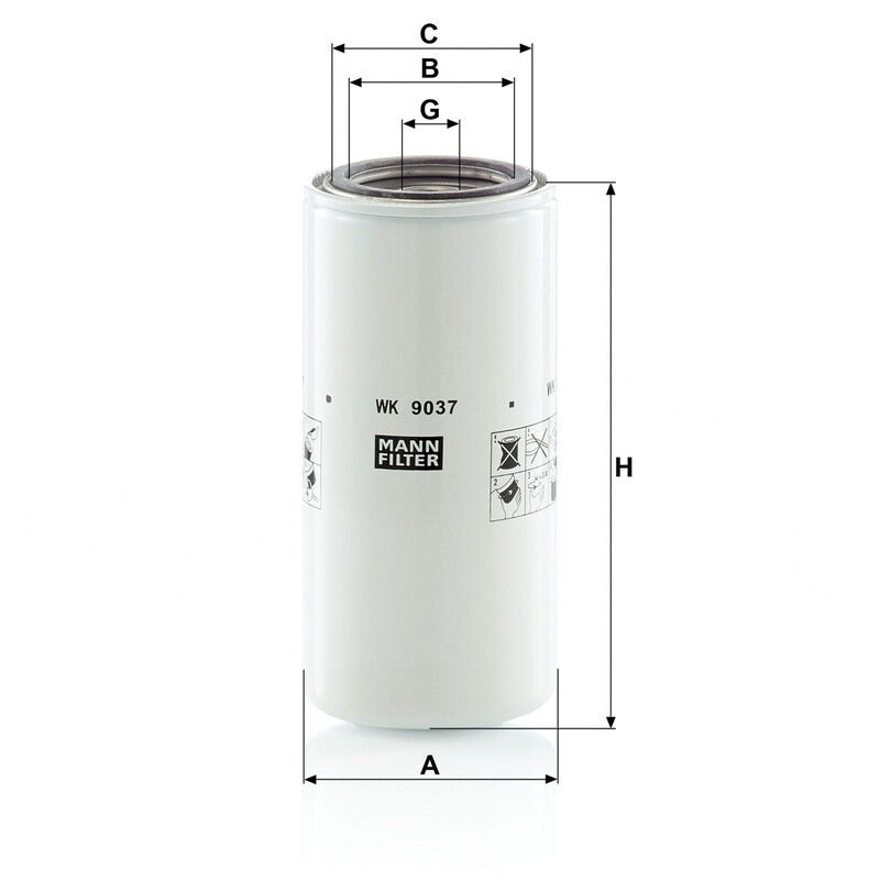 MANN FILTER Kraftstofffilter WK 9037X MANN FILTER