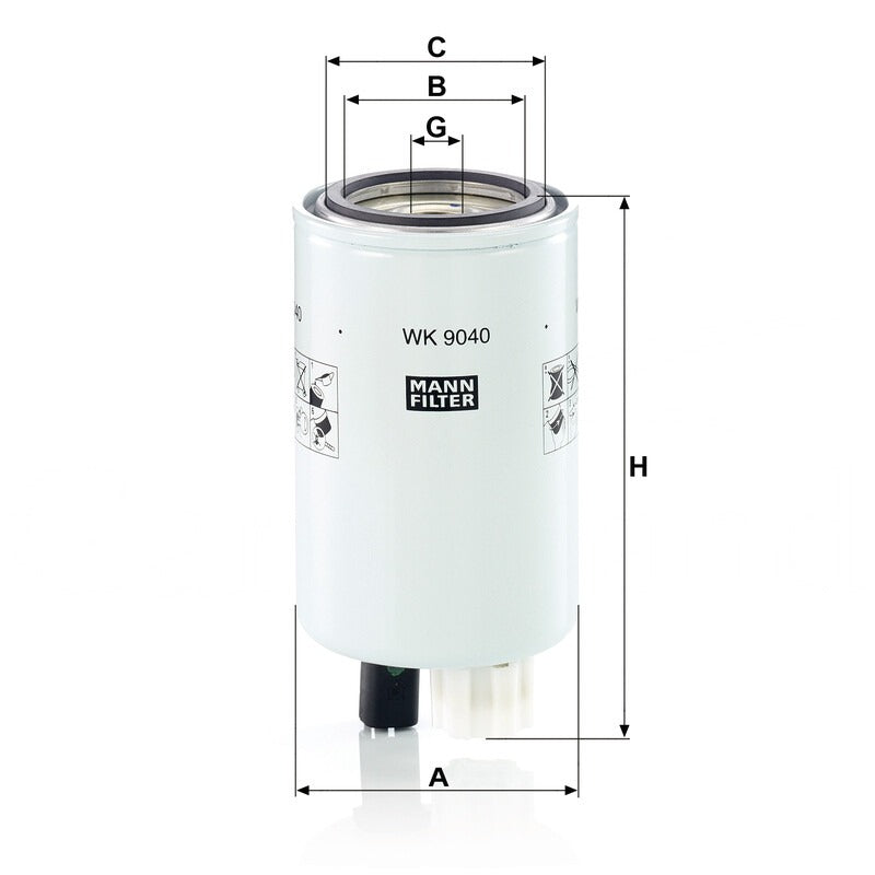 MANN FILTER Kraftstofffilter WK 9040 MANN FILTER