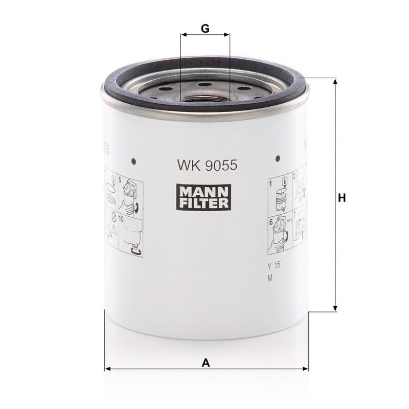 MANN FILTER Kraftstoffwechselfilter WK 9055Z MANN FILTER