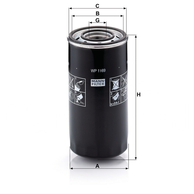 MANN FILTER Motorölfilter WP 1169 MANN FILTER