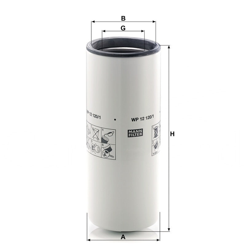 MANN FILTER Motorölfilter WP 12120/1 MANN FILTER