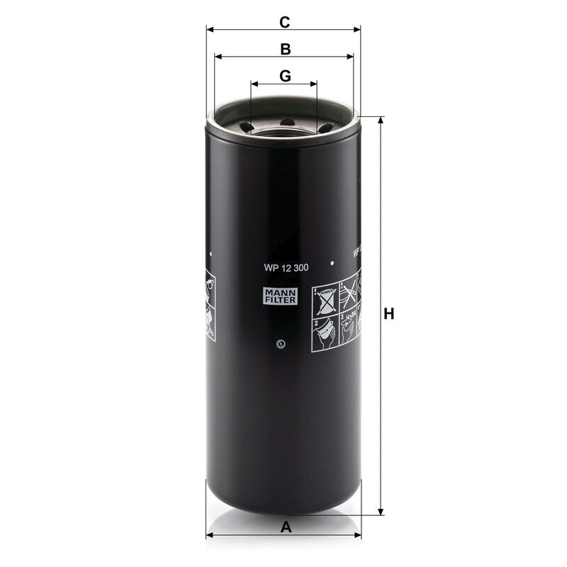 MANN FILTER Motorölfilter WP 12300 MANN FILTER