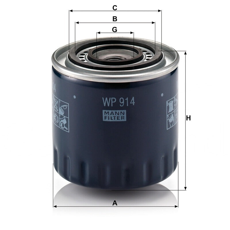 MANN FILTER Ölfilter WP 914 MANN FILTER