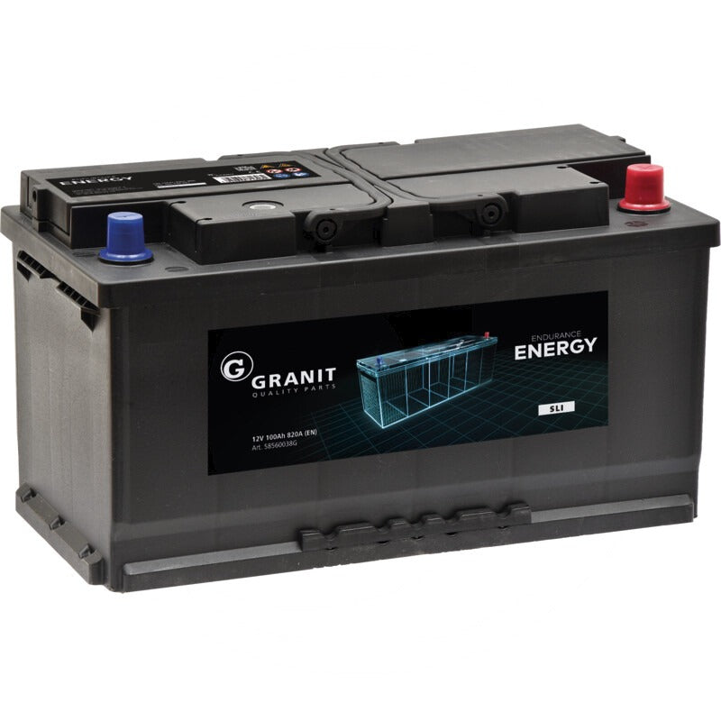 GRANIT ENDURANCE ENERGY Batterie 12 V / 100 Ah – 353 mm – 010 60044 N