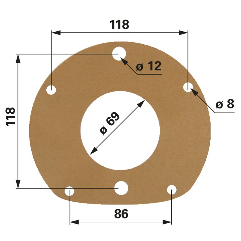Rotax Dichtung für Motorflansch 200, 250, 251, 299 930620 Rotax