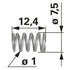 Rotax Feder für Zugstange 939880 Rotax
