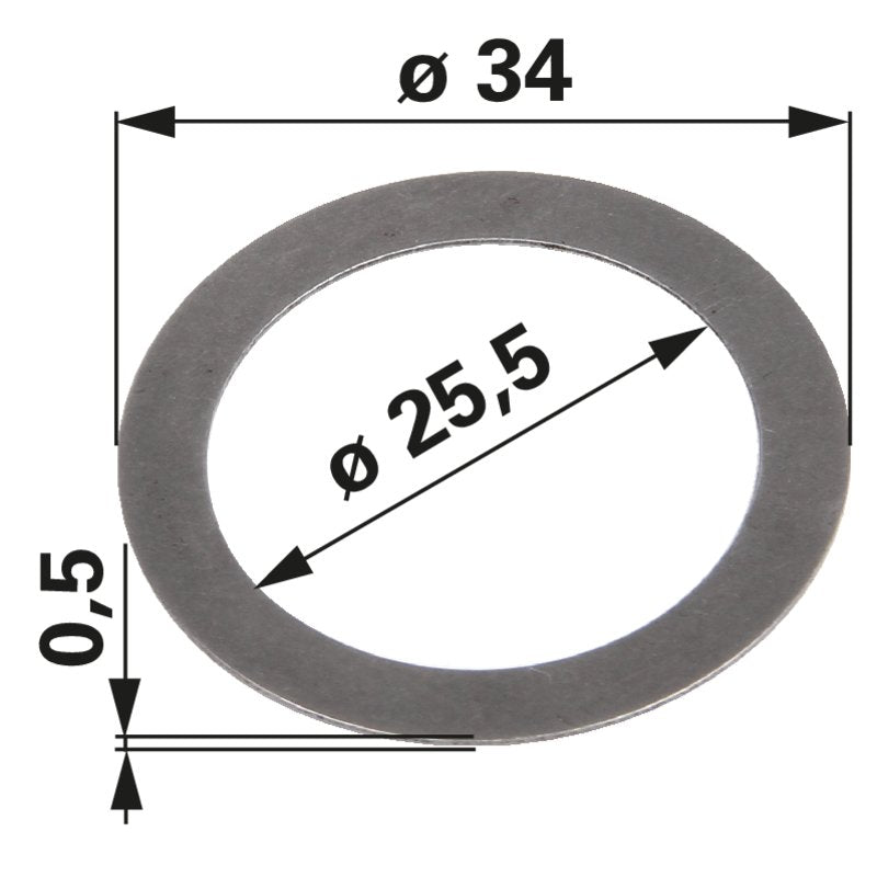 Rotax Ausgleichscheibe 25,5 x 34 x 0,5 mm 944472 – ø 25 Rotax