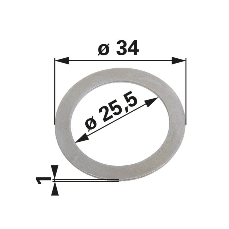 Rotax Ausgleichscheibe 25,5 x 34 x 1 mm 944473 Rotax